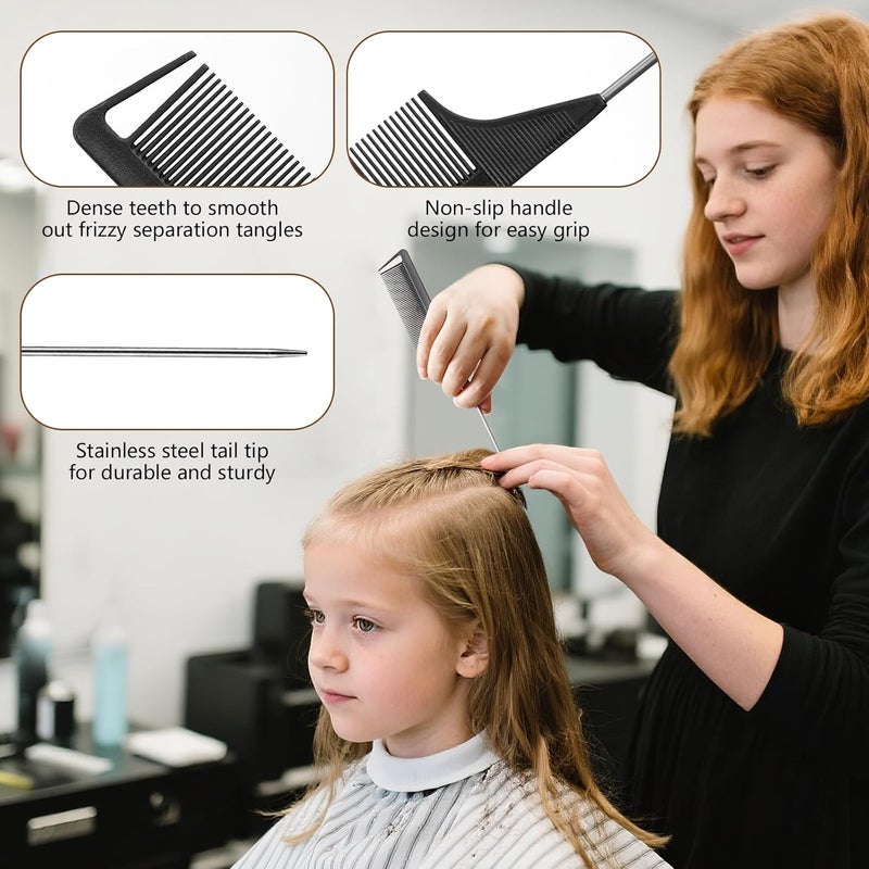SWEET VIEW Boar Bristle Slick Back Hair Brush for Smooth Flyaways, Frizz, Sleek Ponytail, Buns and Edge Baby Hair, Teasing | Gel Comb Styling Accessories for Girls, Kids and Women - Image 5